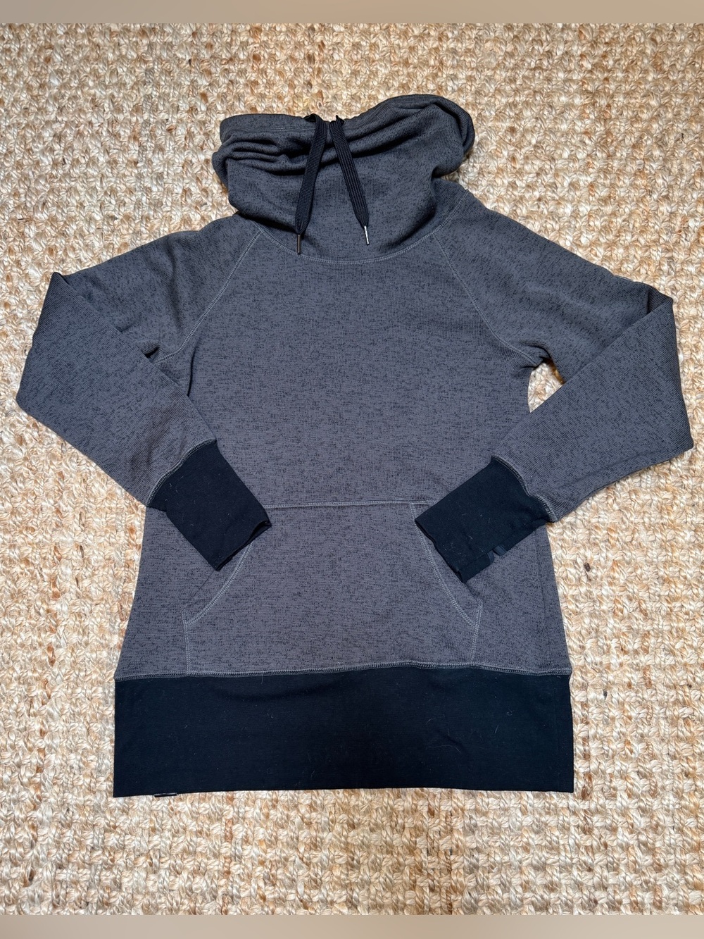Roxy fleece sweatshirt with neck/mini hood - Picture 1 of 11